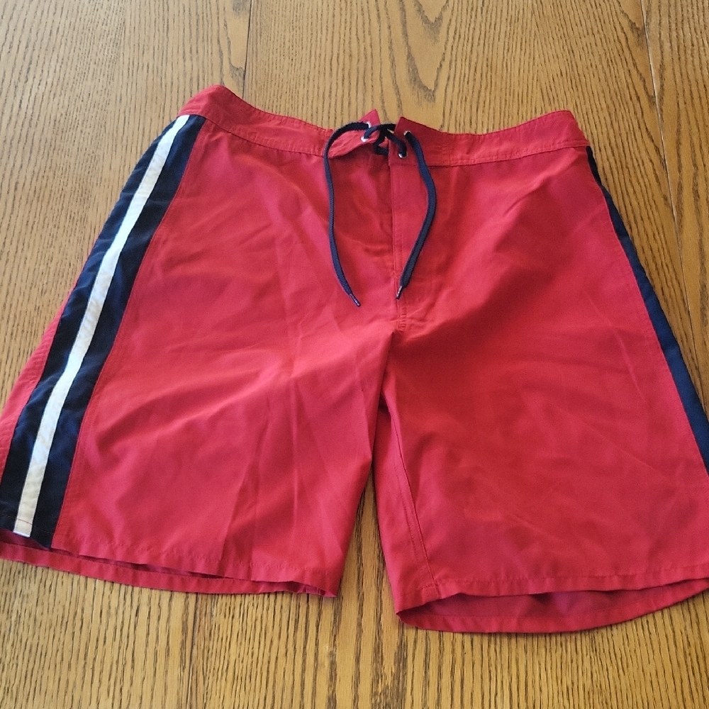 NWOT PT Sports Wear Men's Red Swim Shorts